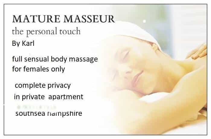 Mature Masseur Offers Full Body Erotic Massage For Females Only*  main image