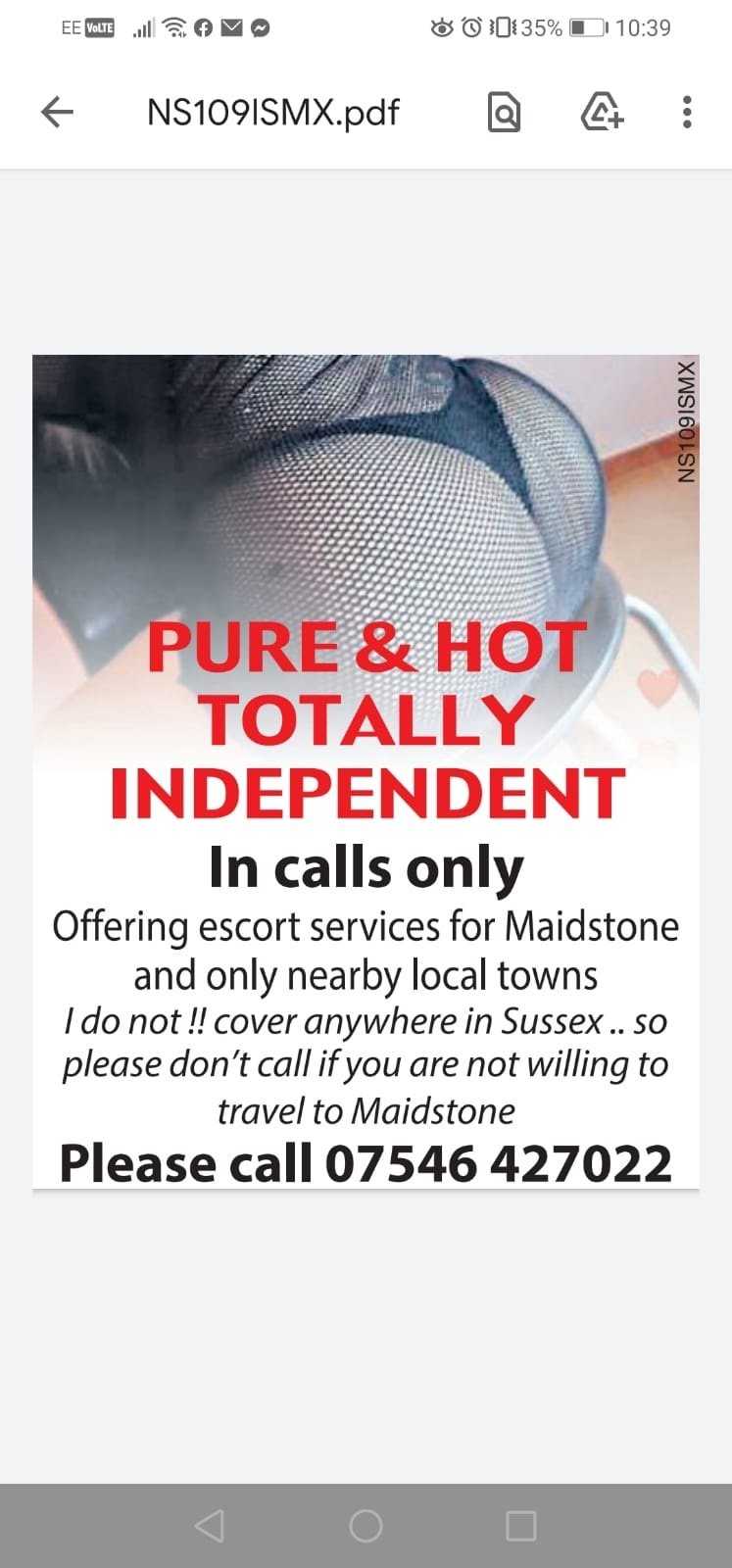 100% Independent And Descreet P,s.e main image