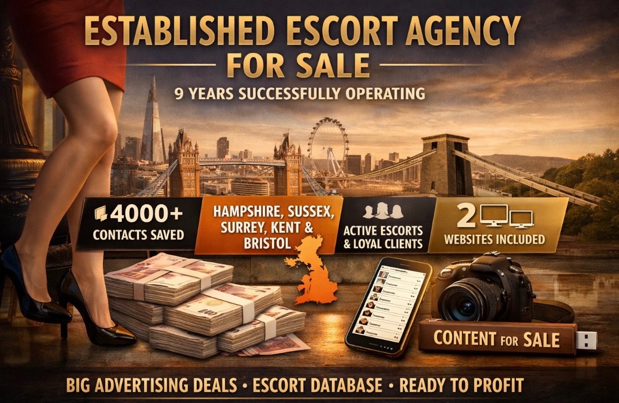 ESCORT AGENCY FOR SALE image ESCORT AGENCY FOR SALE image