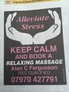 Man To Man.. ﻿this Is Not Just A Massage This Is A Alan Fergusson Massage  backdrop