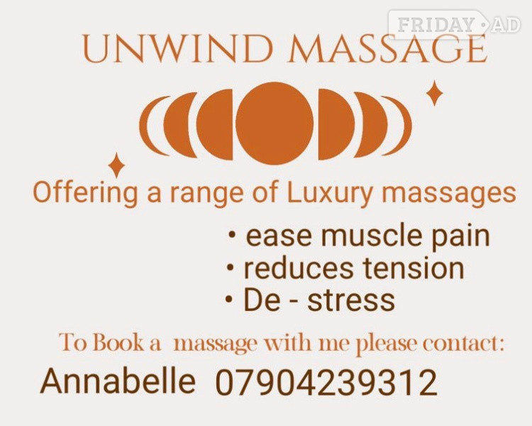 Come and unwind for 60 minutes of relaxation. Slide for pictures image Come and unwind for 60 minutes of relaxation. Slide for pictures image