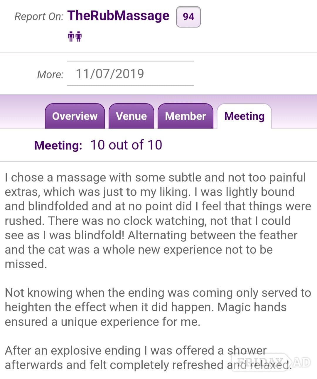 The Rub ... Ultimate Sensual Massage For A Discerning Clientele. backdrop