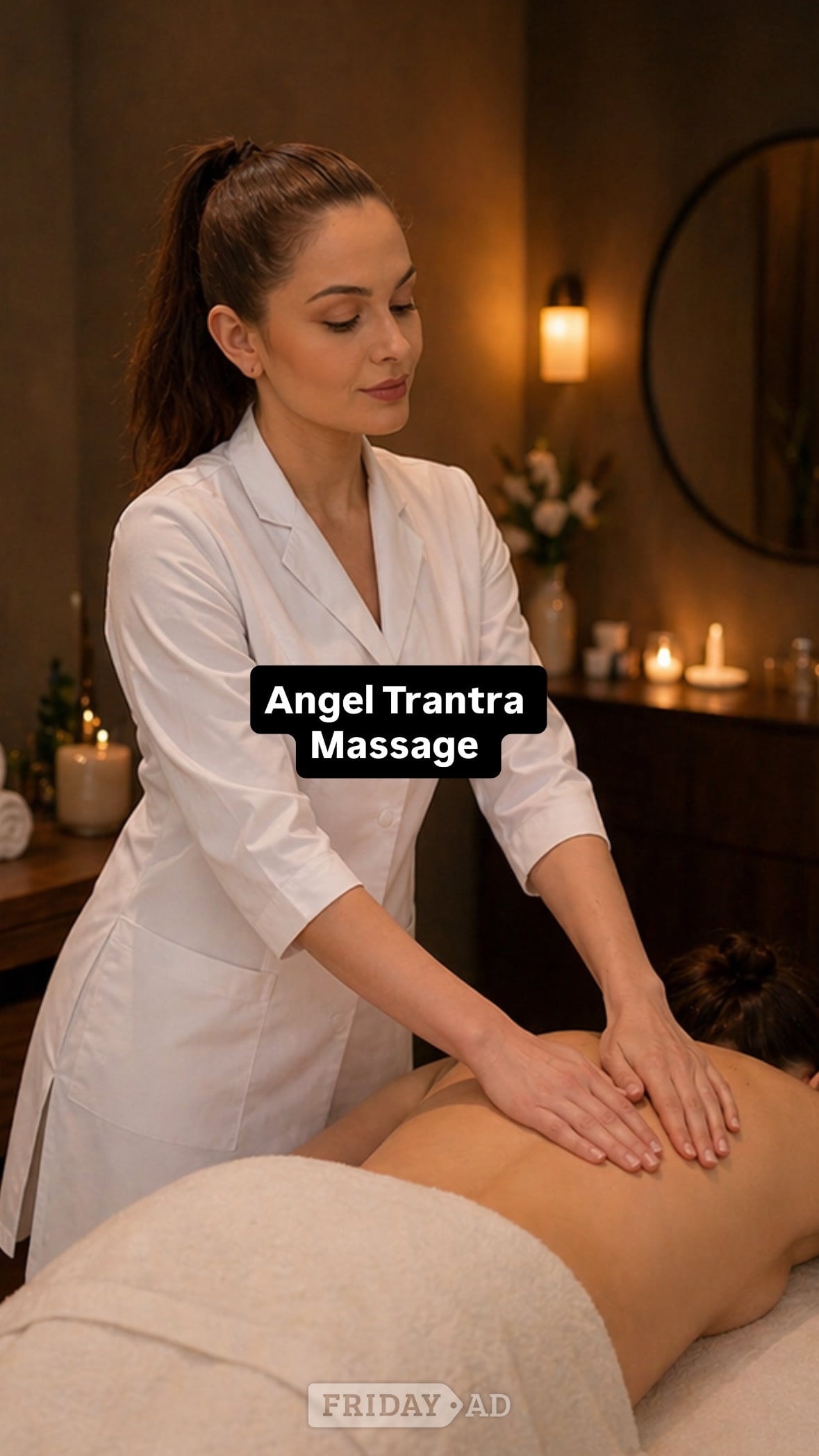 Angel Massage Therapist Body To Body backdrop